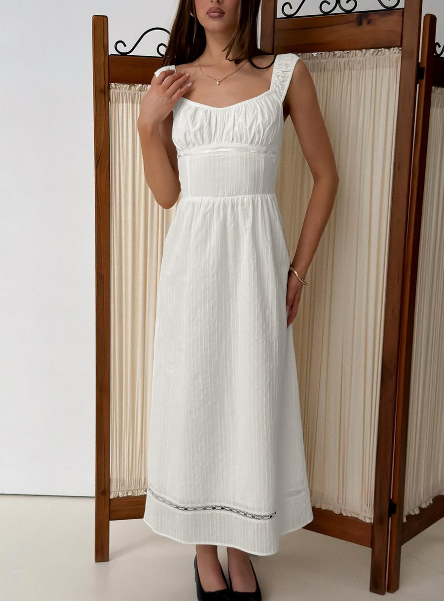 Garconne Textured Maxi Dress White · photo 1