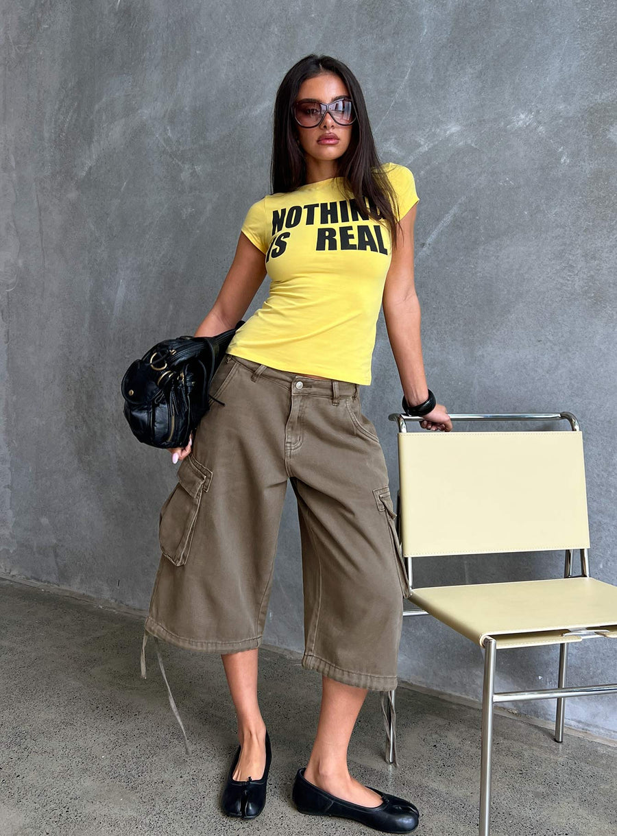 Hudsen Longline Cargo Shorts Khaki · photo 12