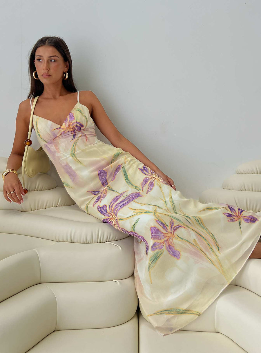 Isakaia Beaded Maxi Dress Floral / Multi · photo 1