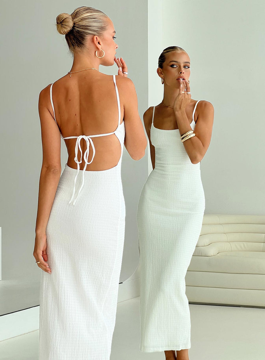 Elestria Maxi Dress White · photo 1