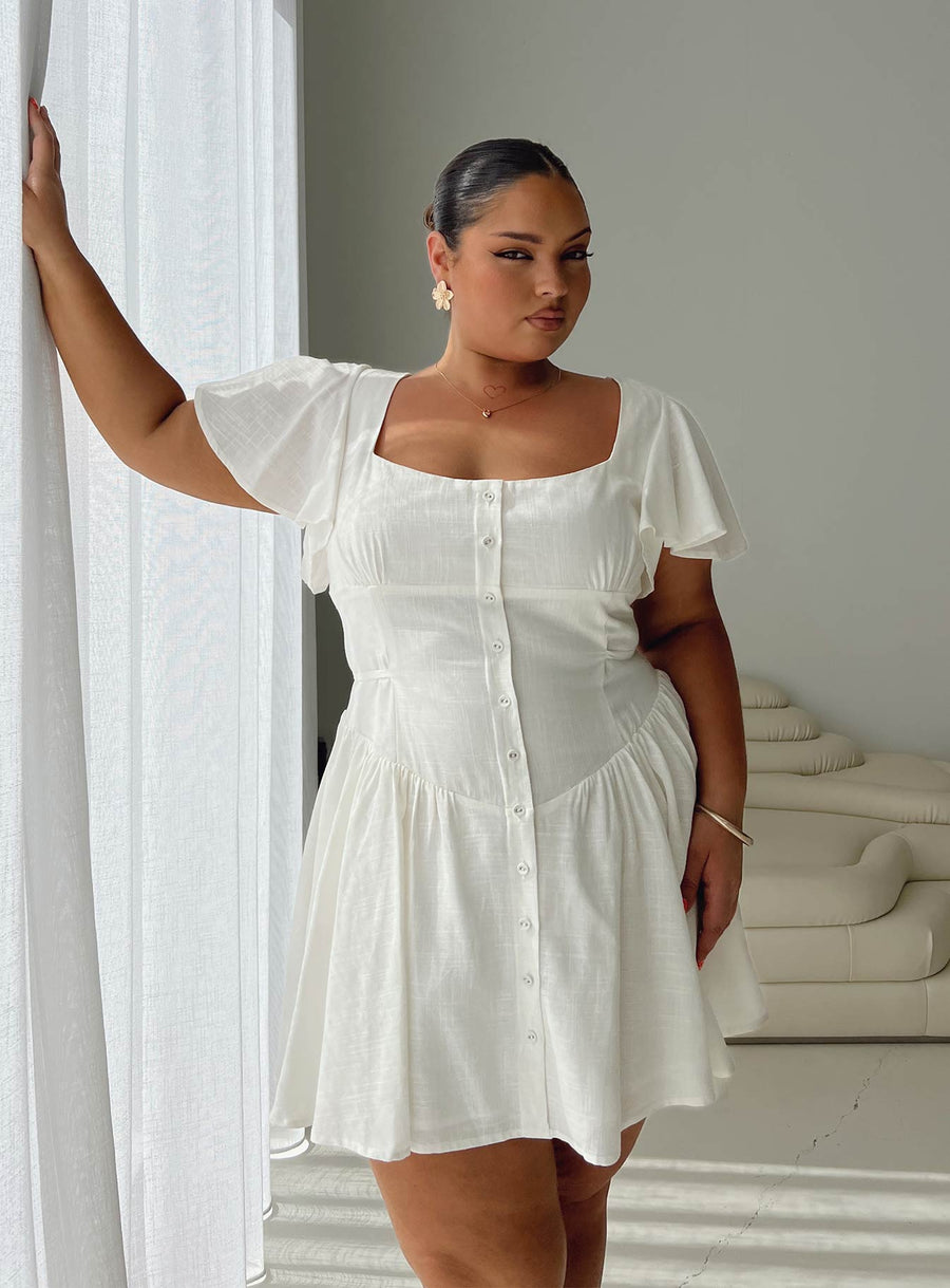 Forever More Mini Dress White Curve · photo 1