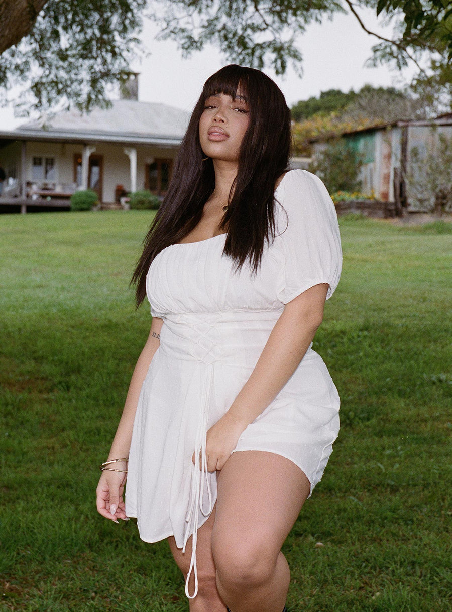 Fauci Mini Dress White Curve · photo 1