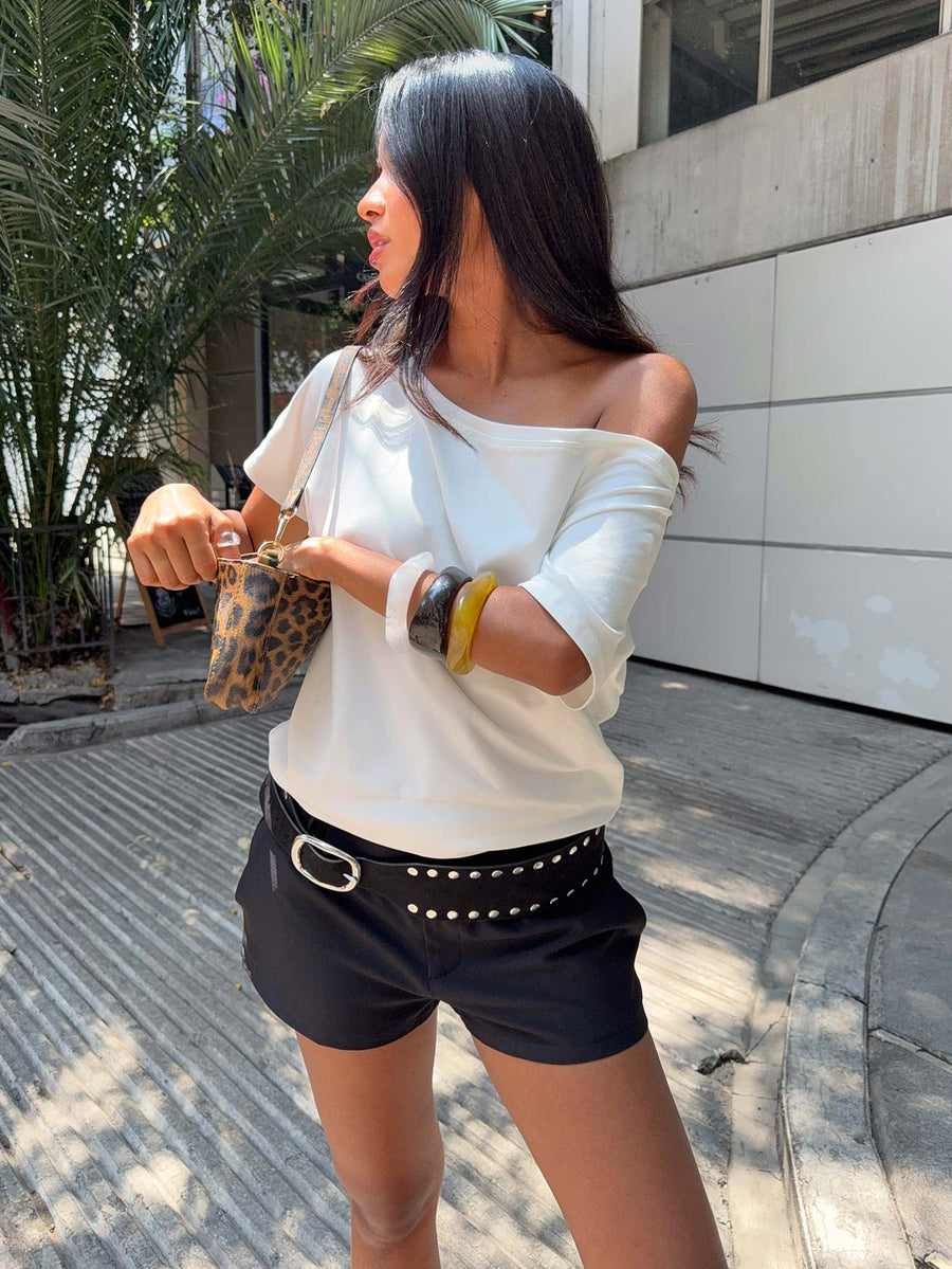 Icon Baby Off Shoulder Top White · photo 1