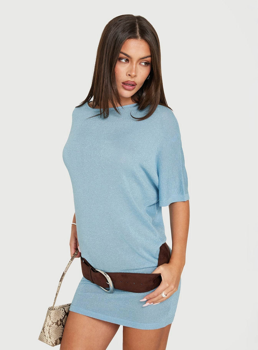 Floresita T-Shirt Knit Mini Dress Blue · photo 1