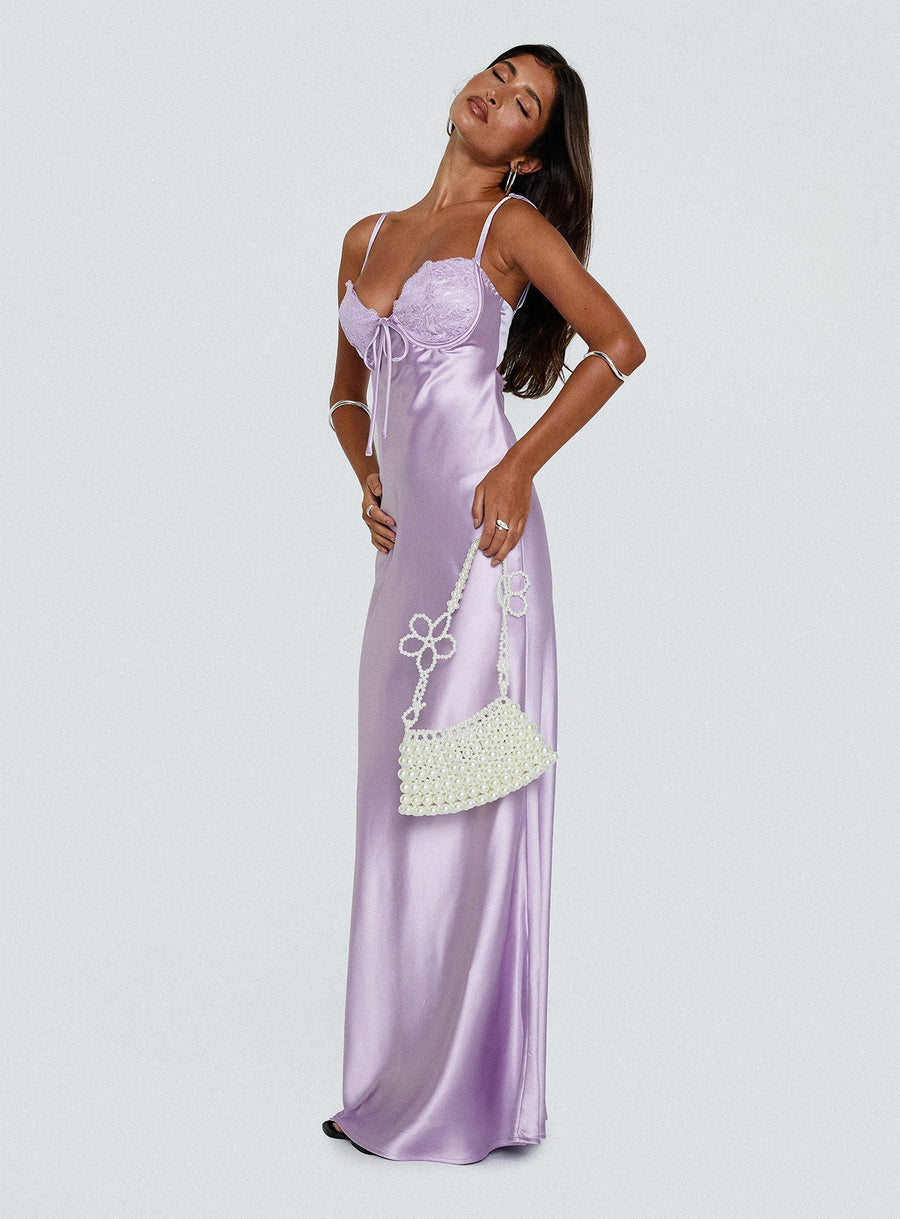 Fadyen Bias Cut Maxi Dress Lilac · photo 1