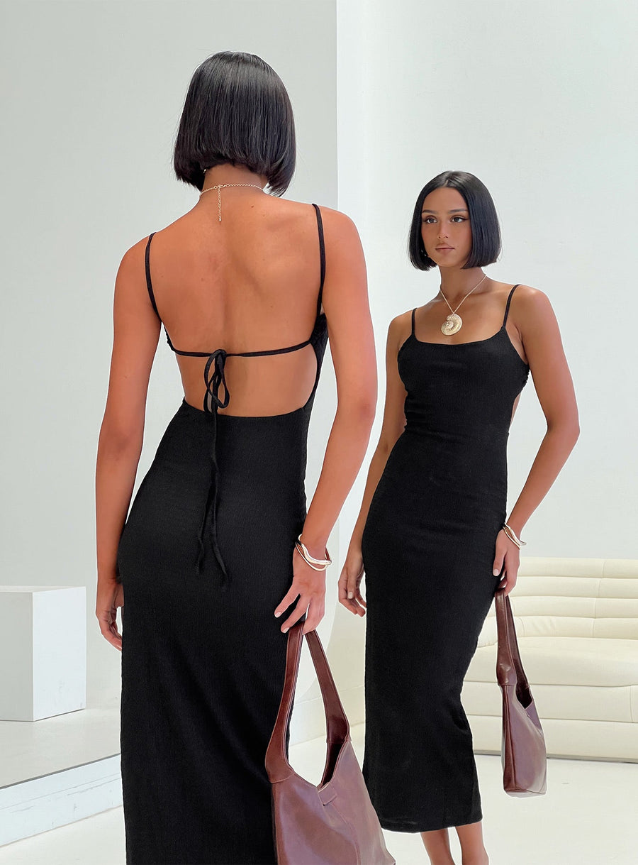Elestria Maxi Dress Black · photo 1