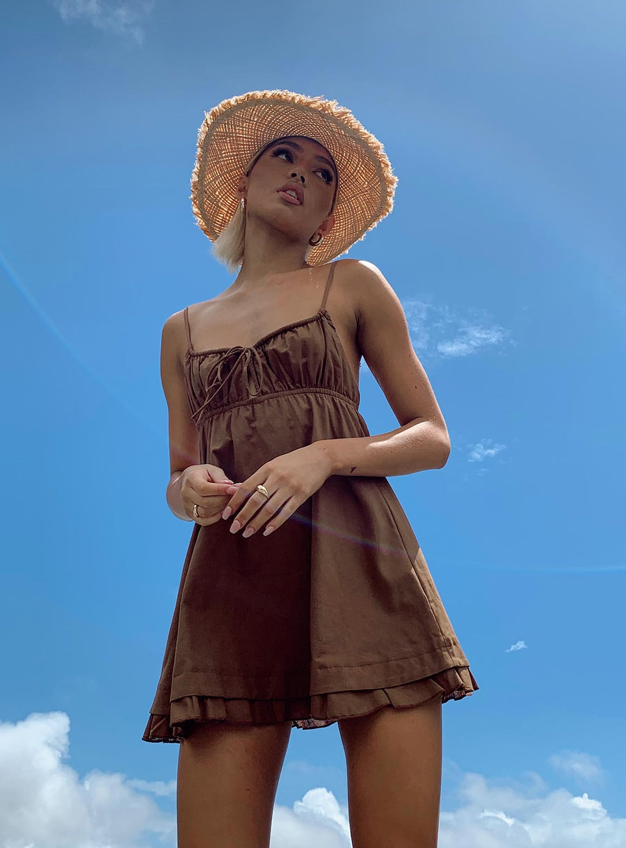 Empress Of Love Mini Dress Brown · photo 6