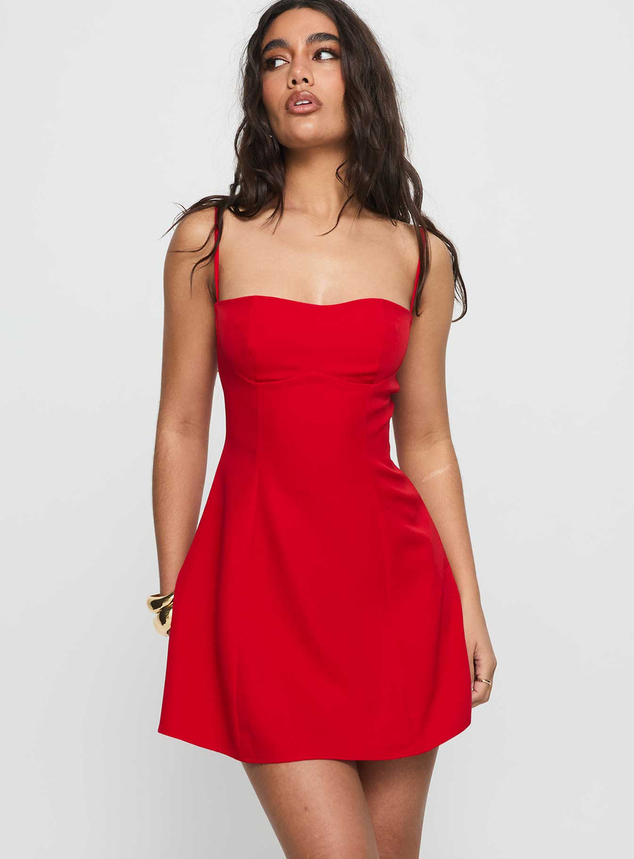 Easy To Love Mini Dress Red · photo 2