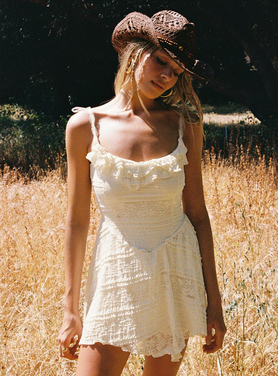 Dwyer Mini Dress Cream · photo 1