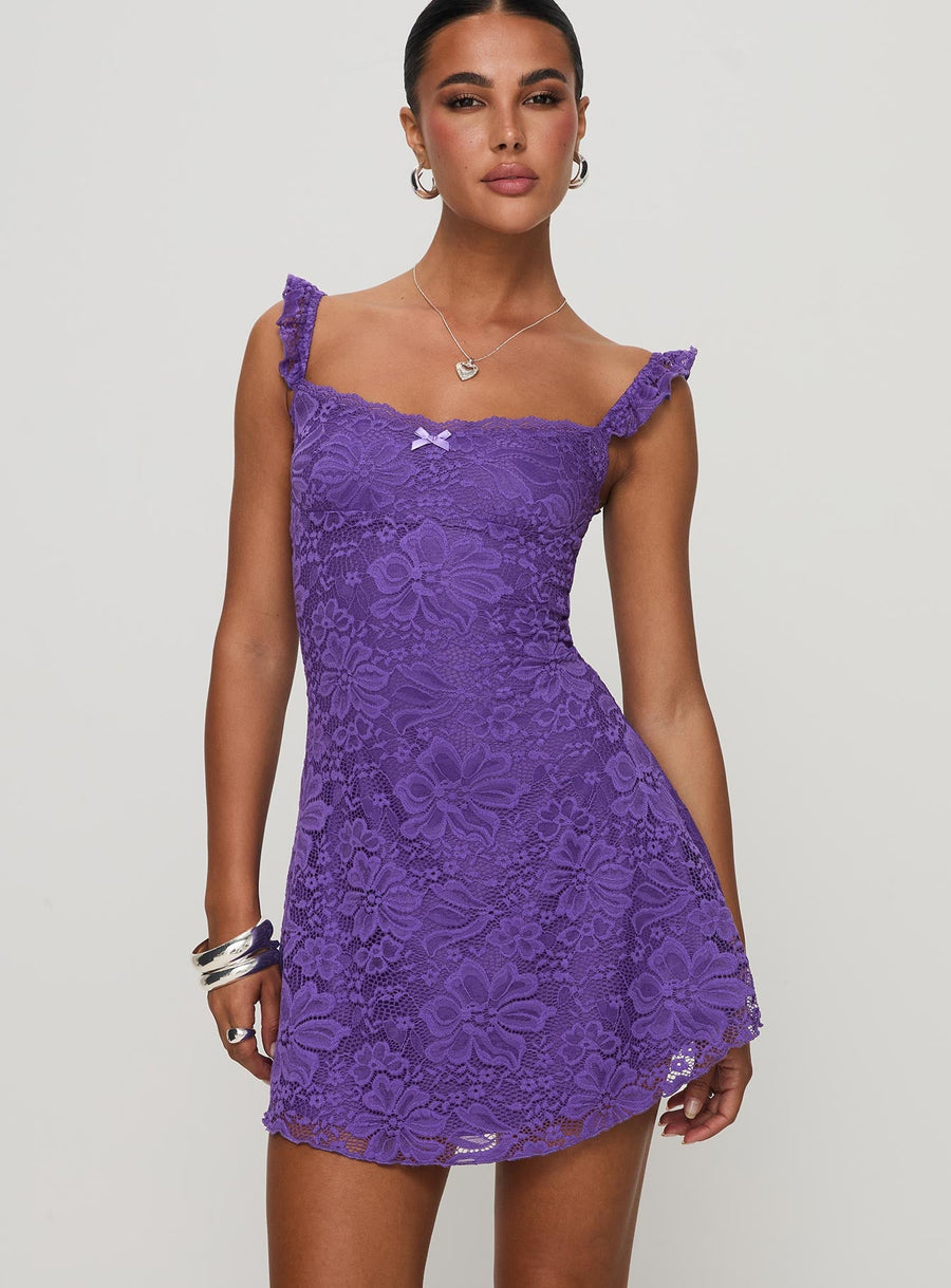 Beacall Mini Dress Purple · photo 2