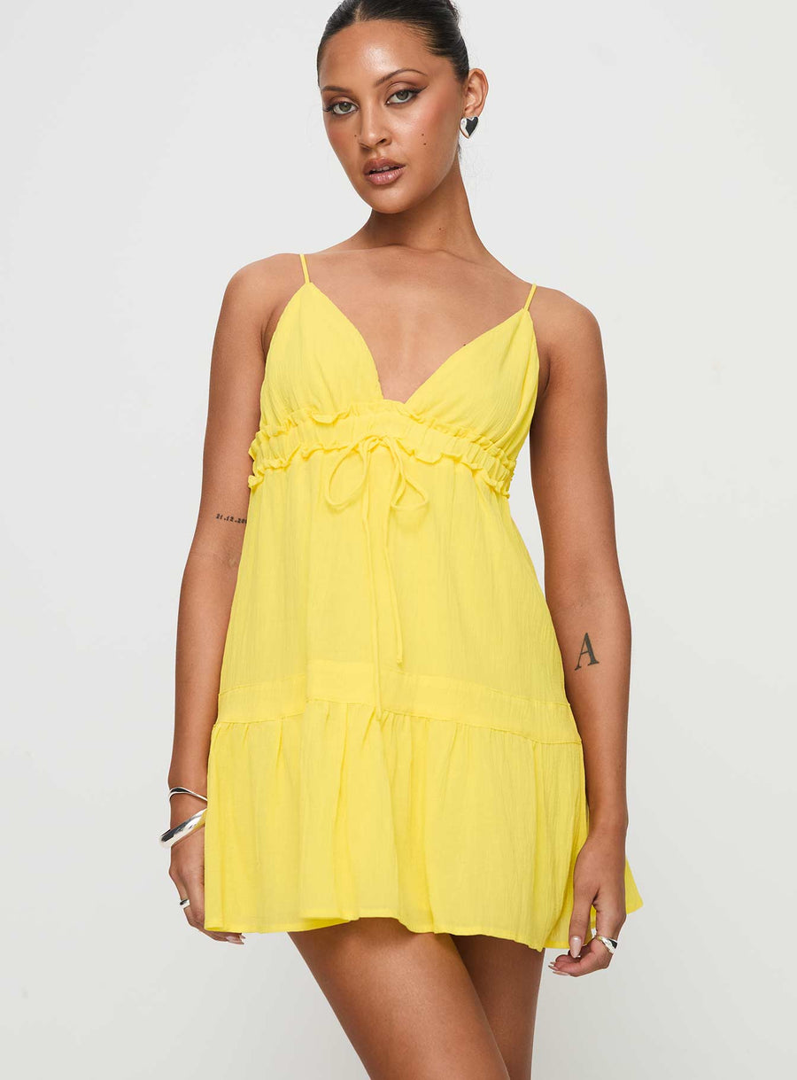 Dionne Mini Dress Lemon · photo 2