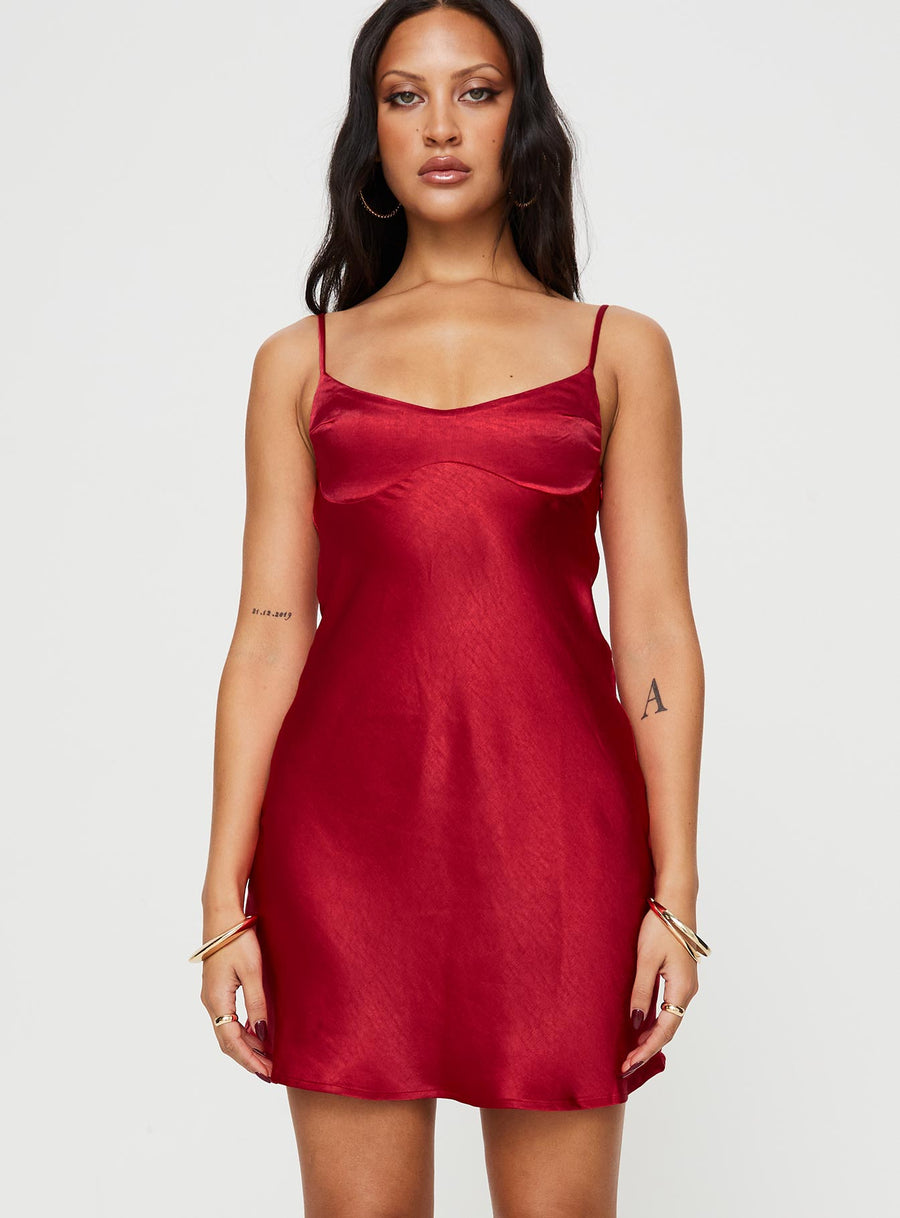 Jazelle Mini Dress Red · photo 4