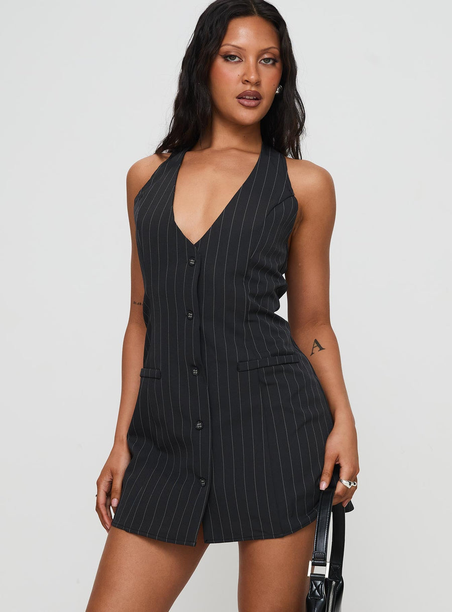 Fenny Mini Dress Pinstripe · photo 1