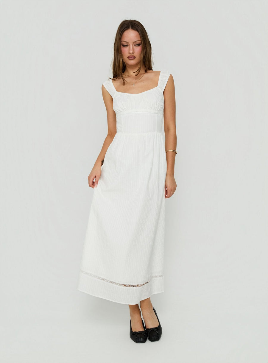 Garconne Textured Maxi Dress White · photo 2