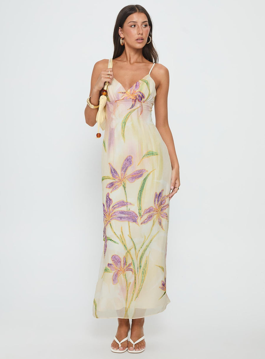 Isakaia Beaded Maxi Dress Floral / Multi · photo 2