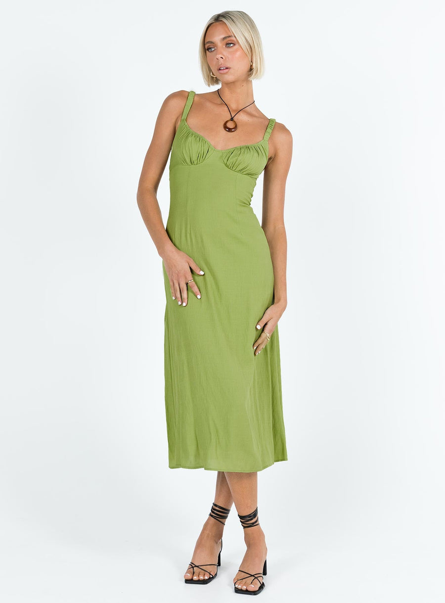 Georgia Midi Dress Green · photo 2