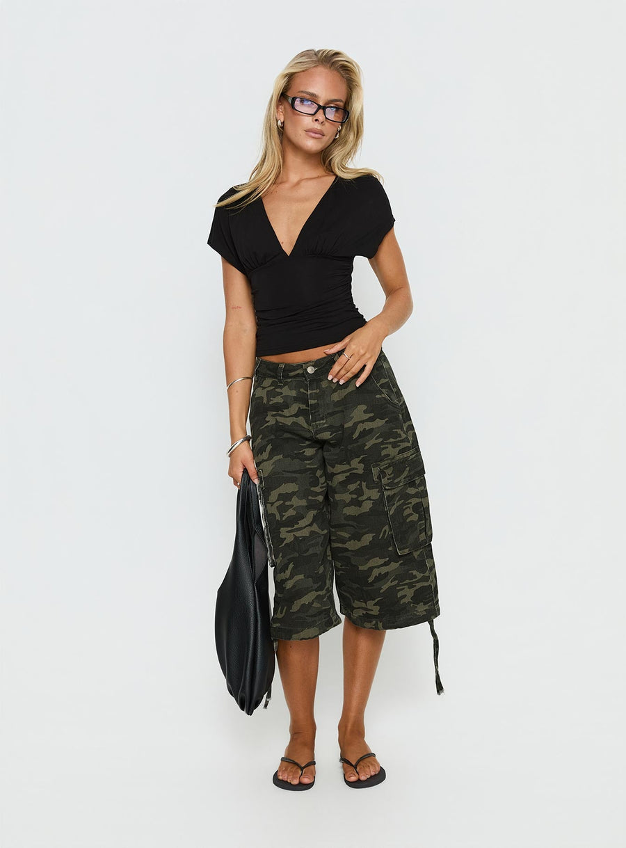 Hudsen Longline Cargo Shorts Camo · photo 3