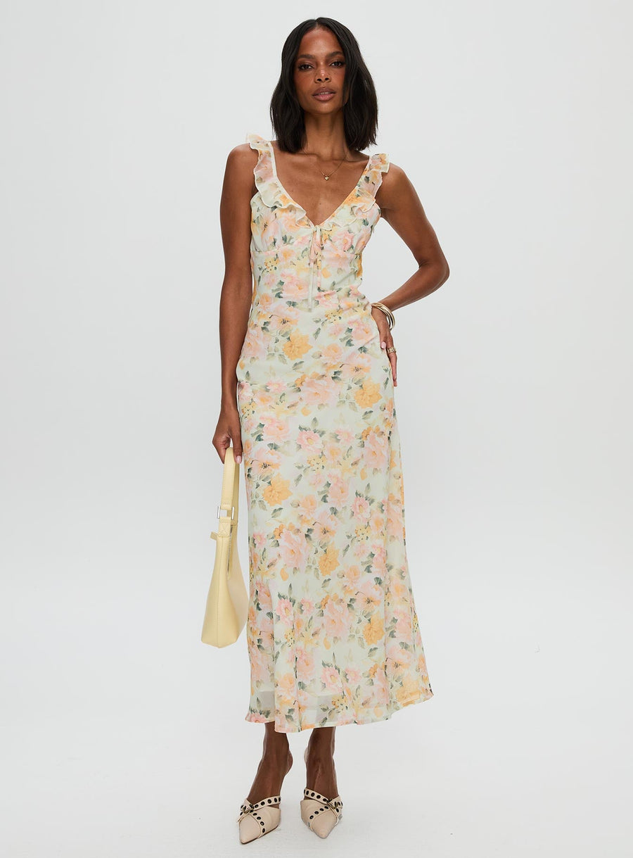 On A Wave Frill Detail Maxi Dress Multi · photo 1