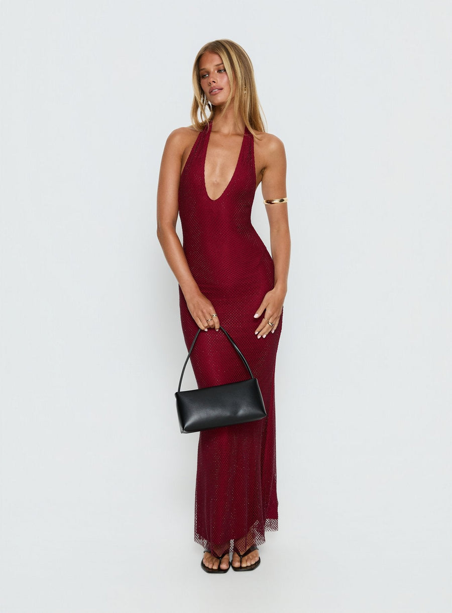 Earls Halter Maxi Dress Red · photo 2
