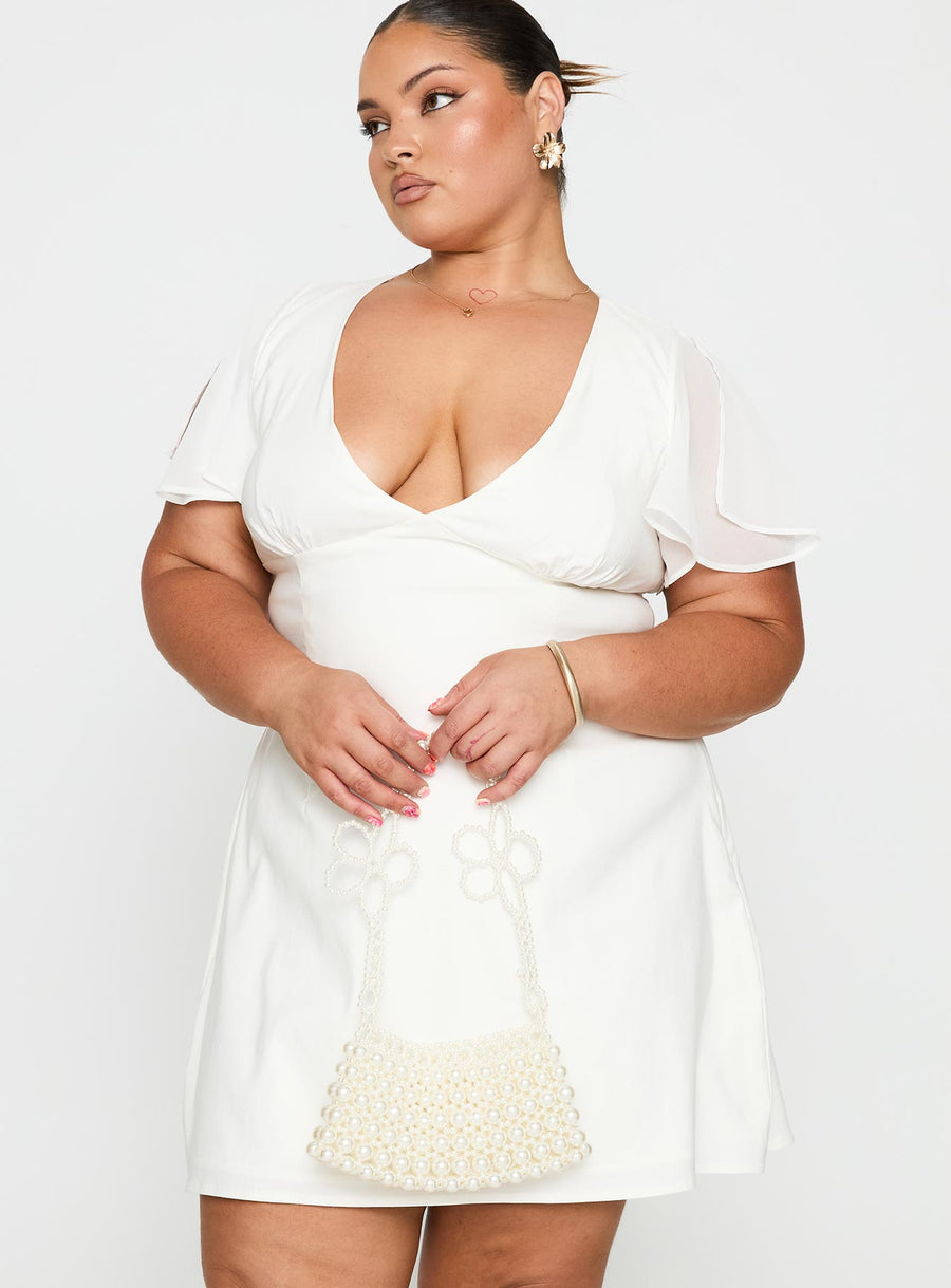 Florie Corset Mini Dress White Curve · photo 2