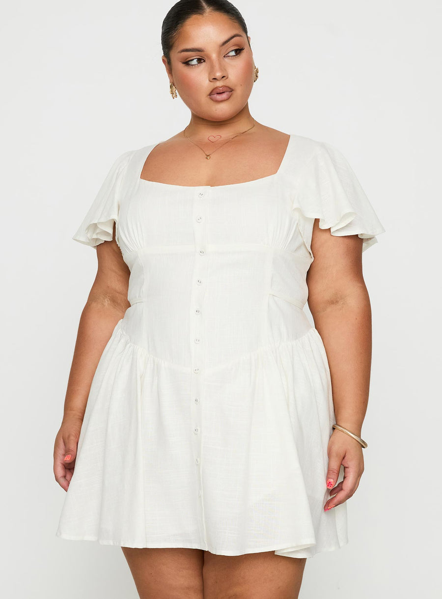Forever More Mini Dress White Curve · photo 2