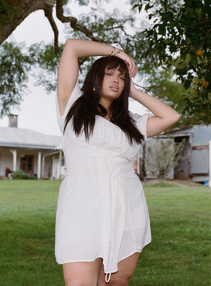Fauci Mini Dress White Curve · photo 2