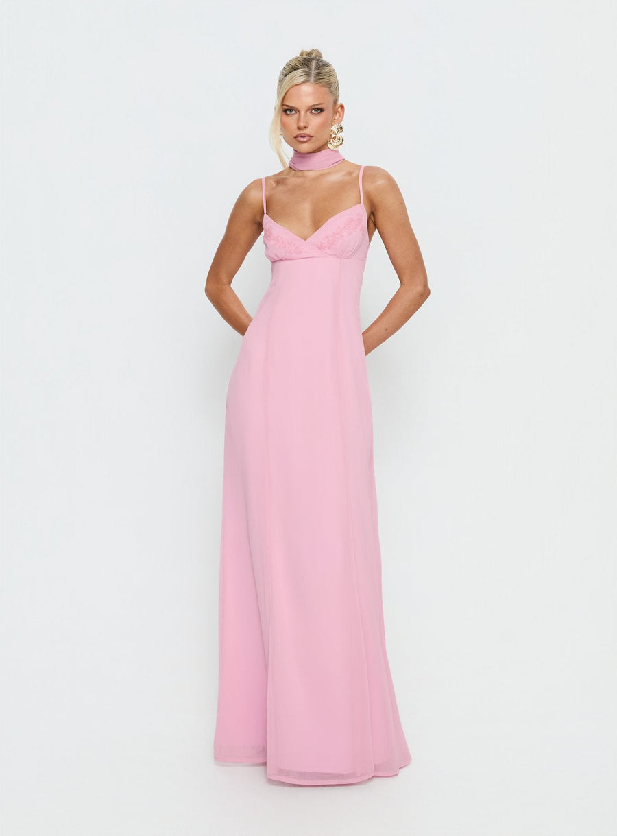 Jadira Scarf Maxi Dress Light Pink · photo 2