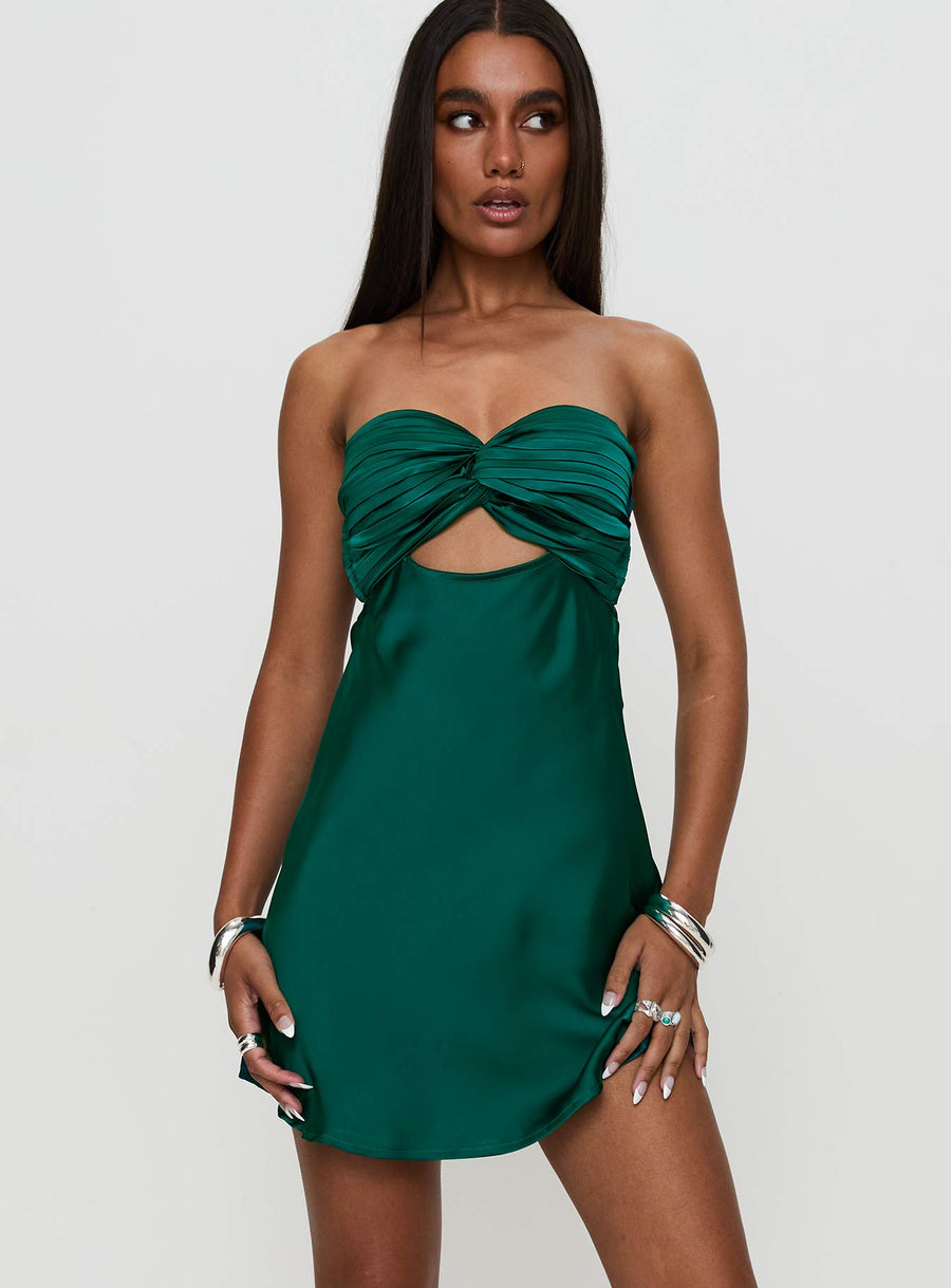 Faviola Mini Dress Emerald · photo 2