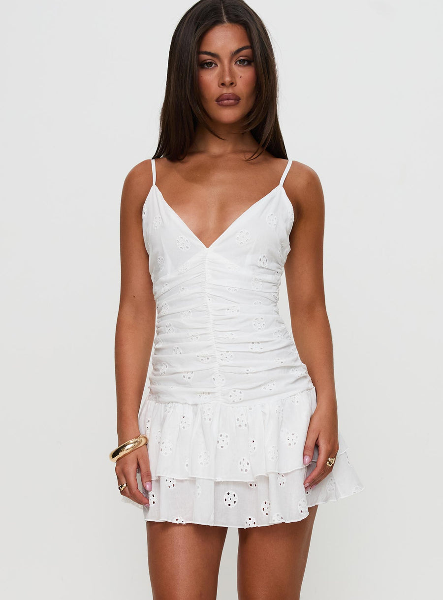 Rothea Mini Dress White Brodierie · photo 5