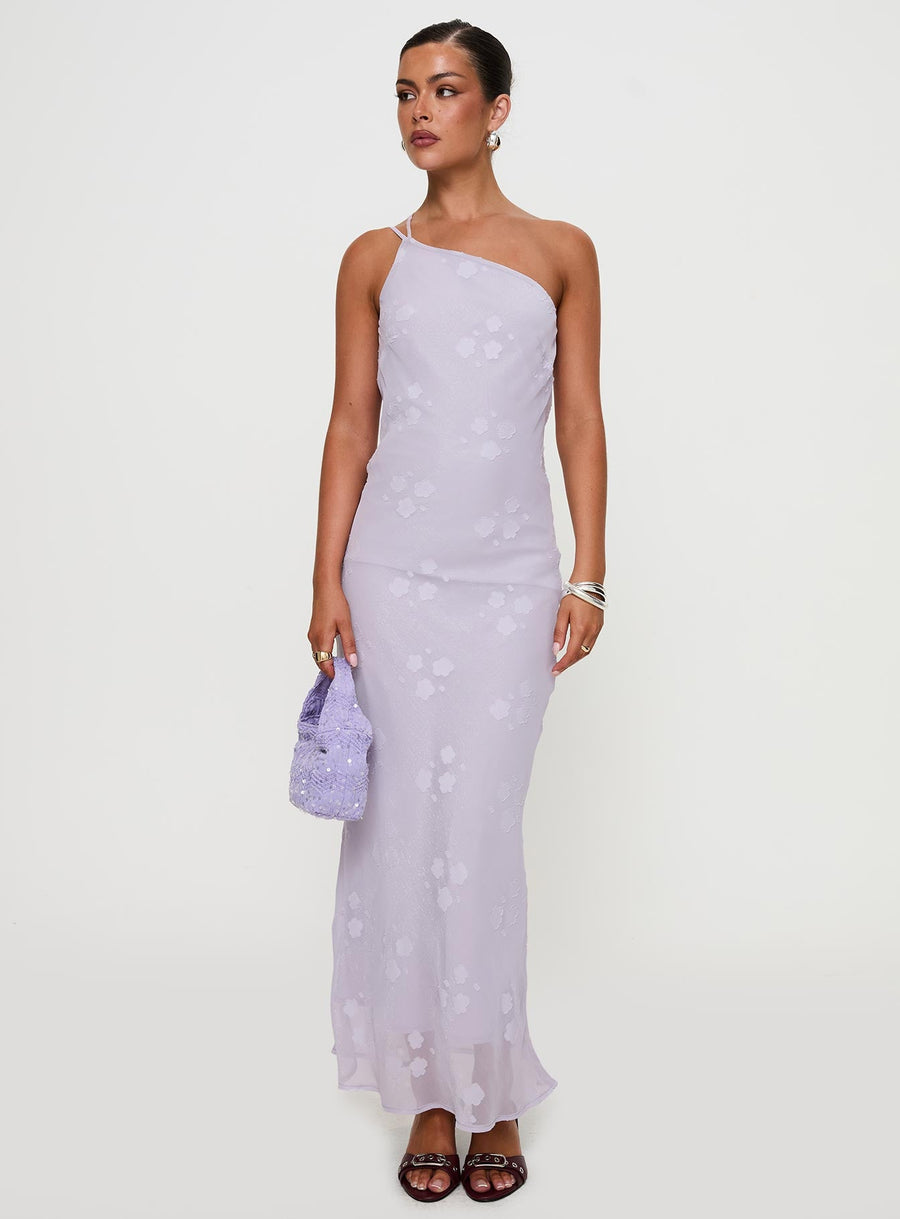 Jazmira One Shoulder Maxi Dress Lilac · photo 2