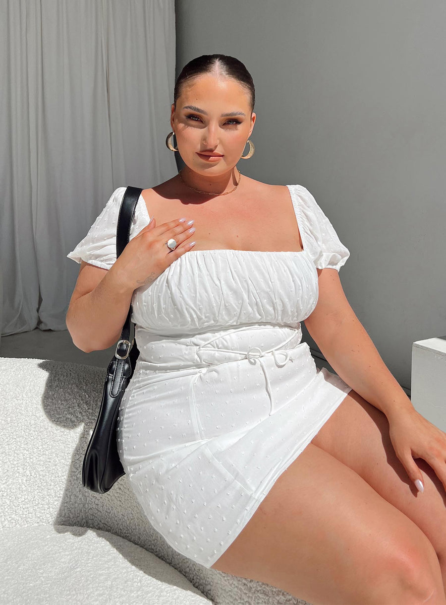 Fauci Mini Dress White Curve · photo 3