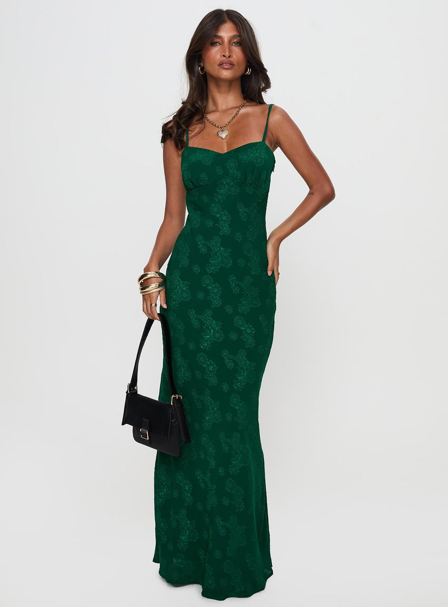 Ginette Maxi Dress Forest Green · photo 1