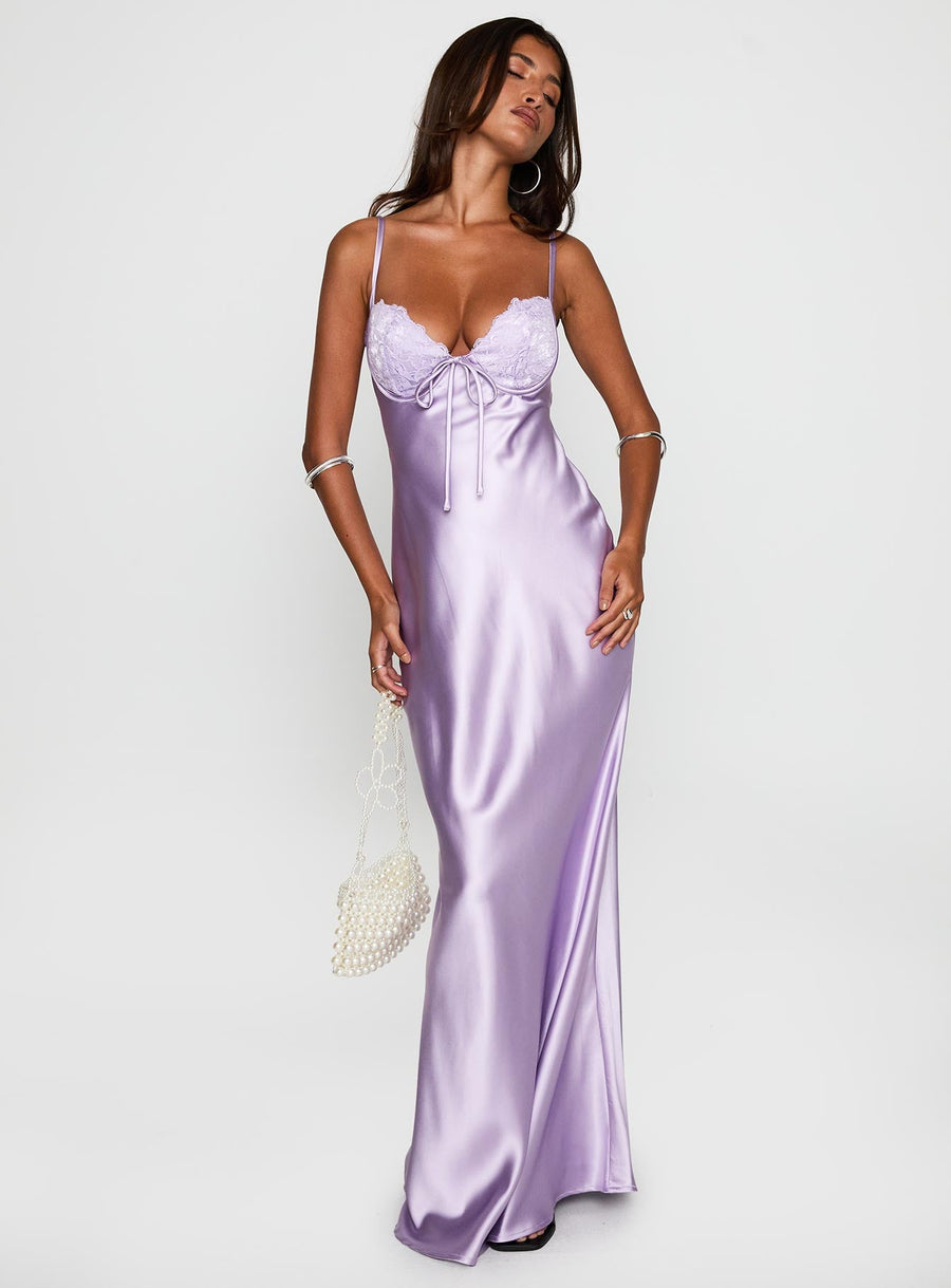 Fadyen Bias Cut Maxi Dress Lilac · photo 2