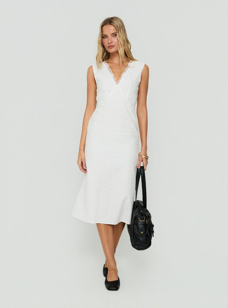 Eloisah Sleeveless Midi Dress White · photo 2