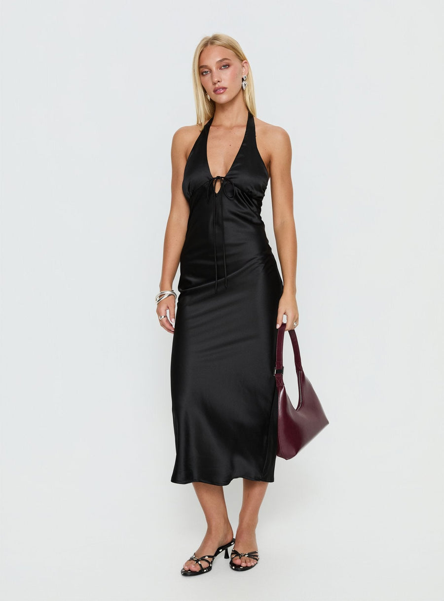 Jessamyn Halter Maxi Dress Black · photo 1