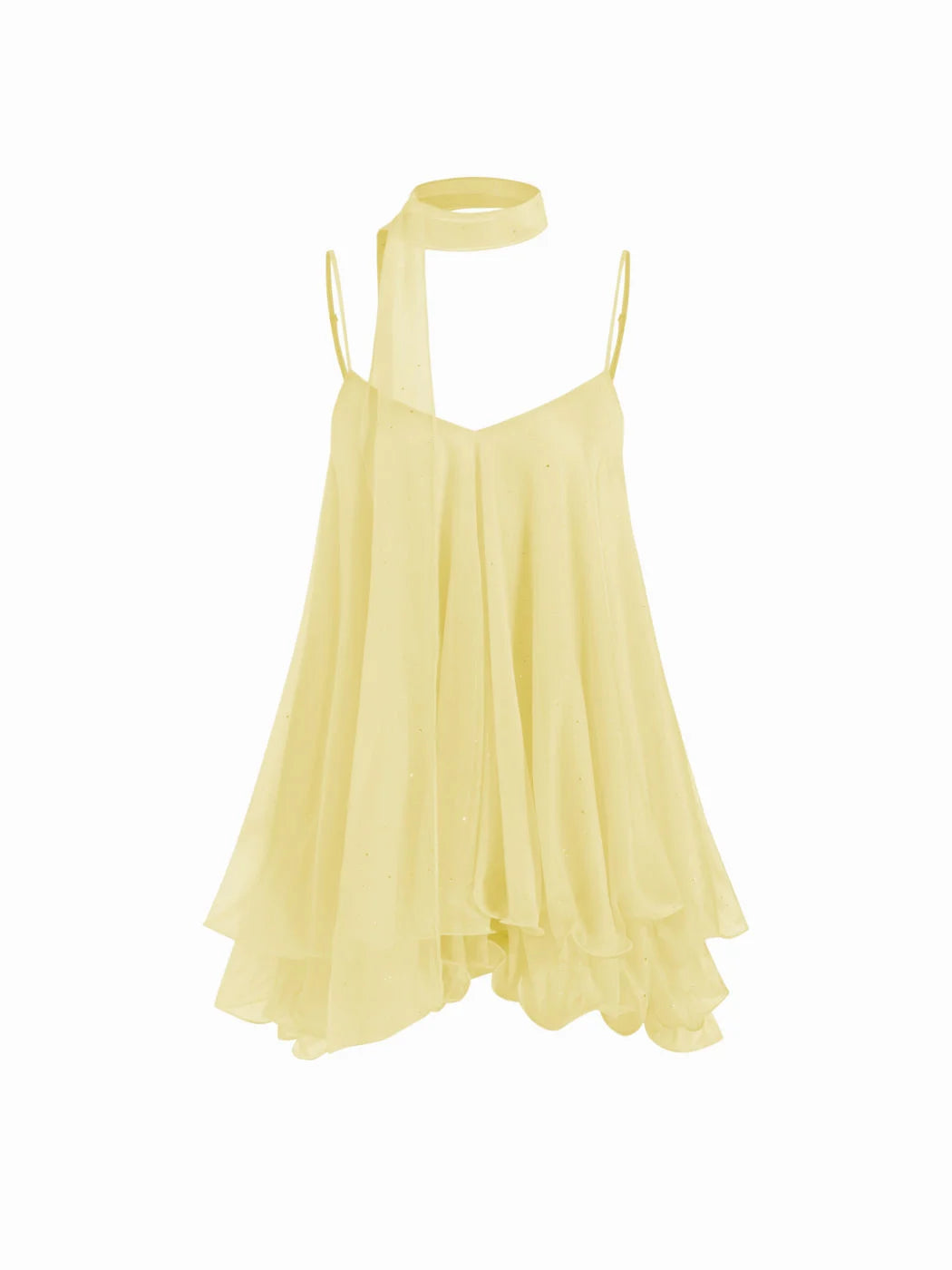 Positano Sequin Halter Mini Dress