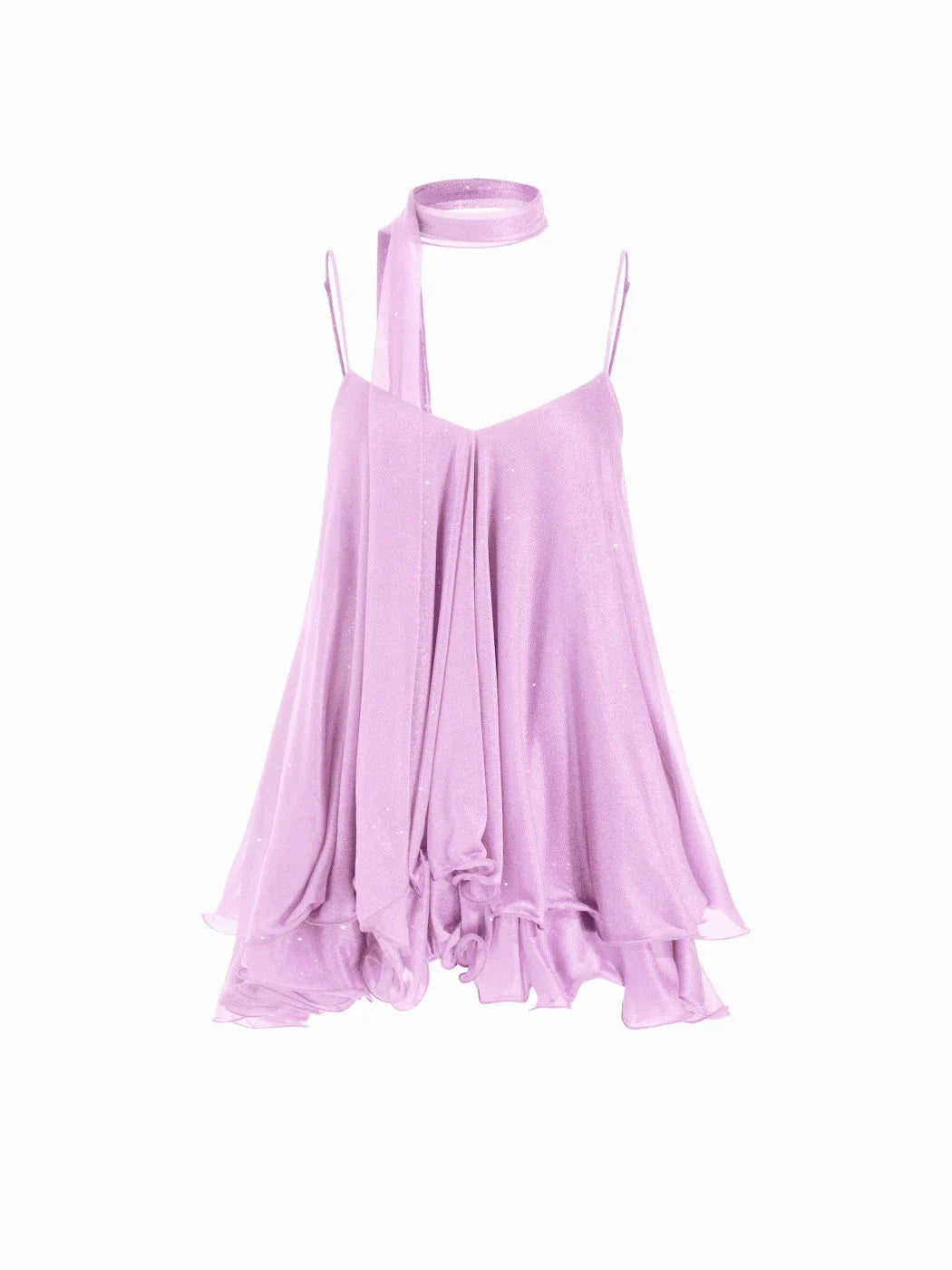Positano Sequin Halter Mini Dress