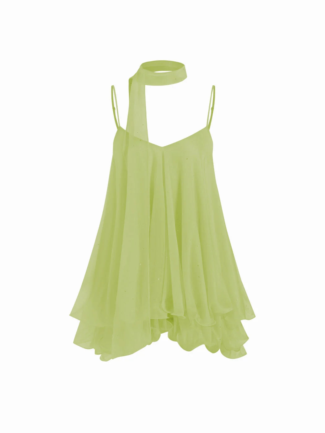 Positano Sequin Halter Mini Dress