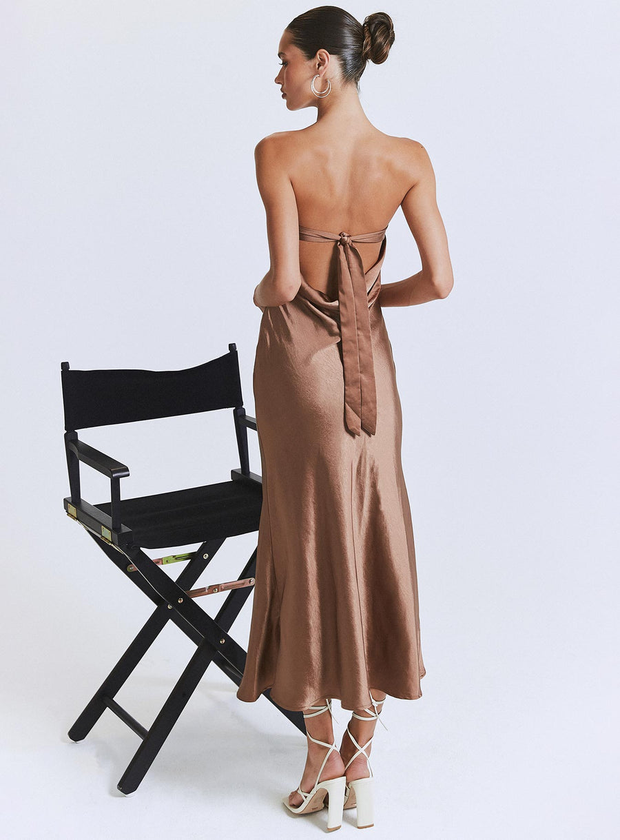 Haley Maxi Dress Brown · photo 2