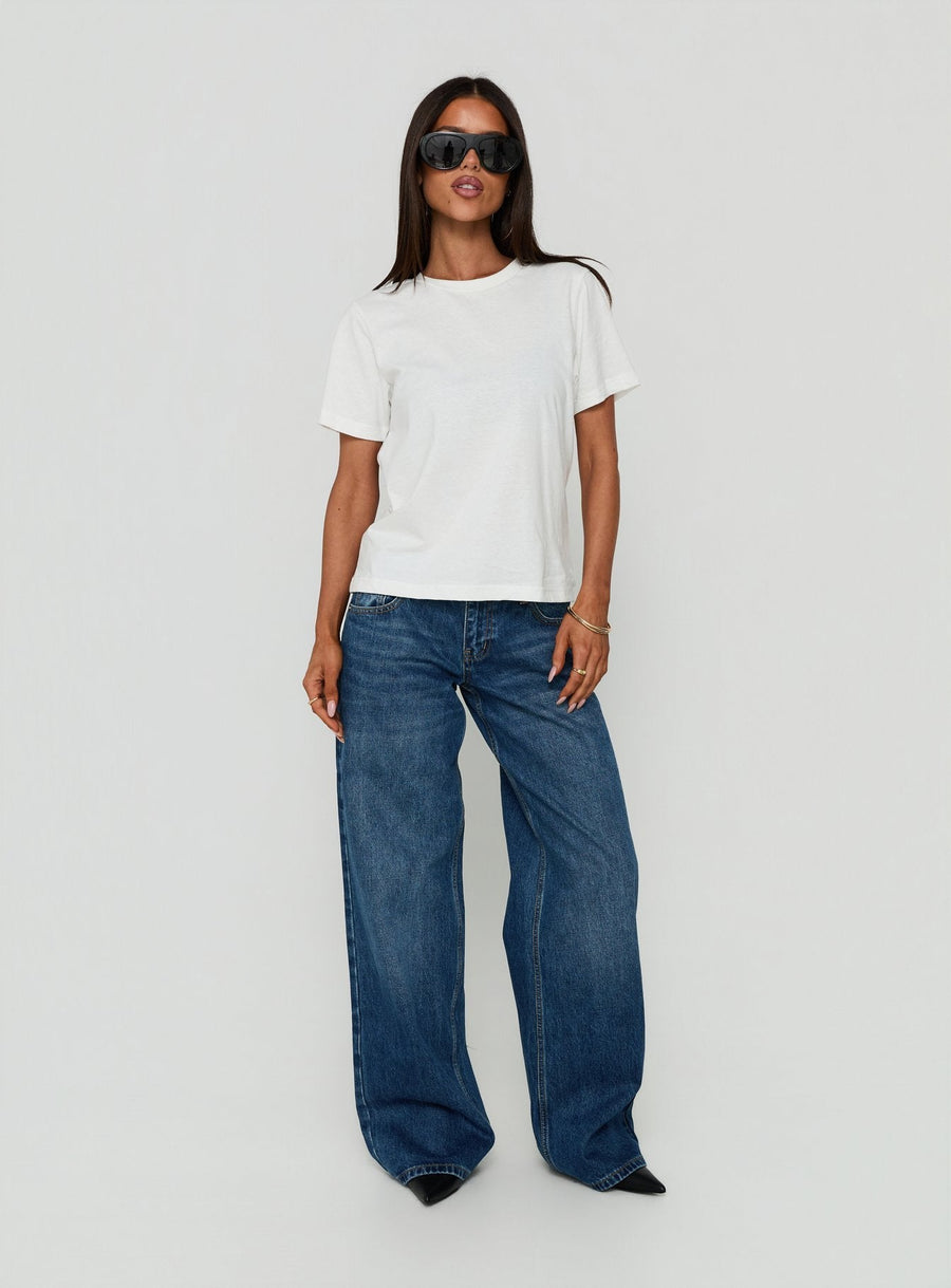 Ellanor Low Rise Straight Leg Jeans Vintage Dark Blue · photo 3