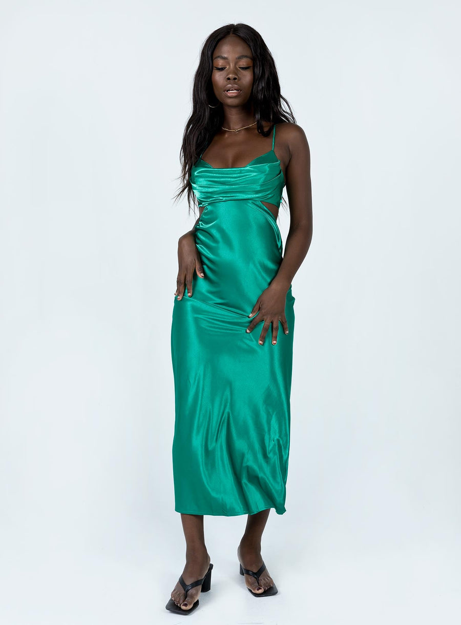 Giselle Midi Dress Green · photo 3