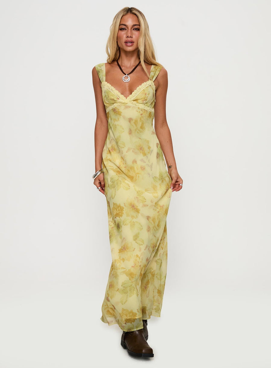 Fernwood Maxi Dress Yellow Multi · photo 3