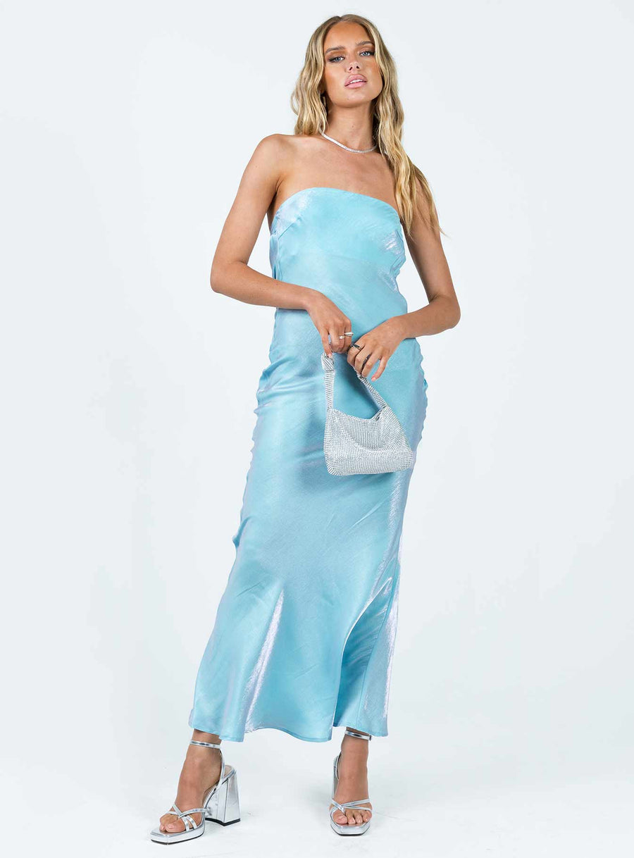 Haley Maxi Dress Blue · photo 3