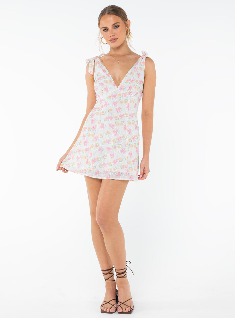 Island Time Mini Dress Pink Floral · photo 4
