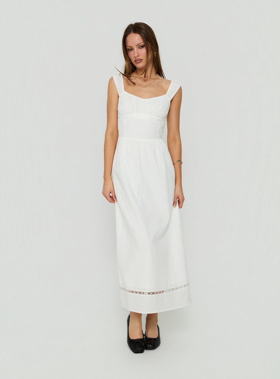 Garconne Textured Maxi Dress White · photo 3