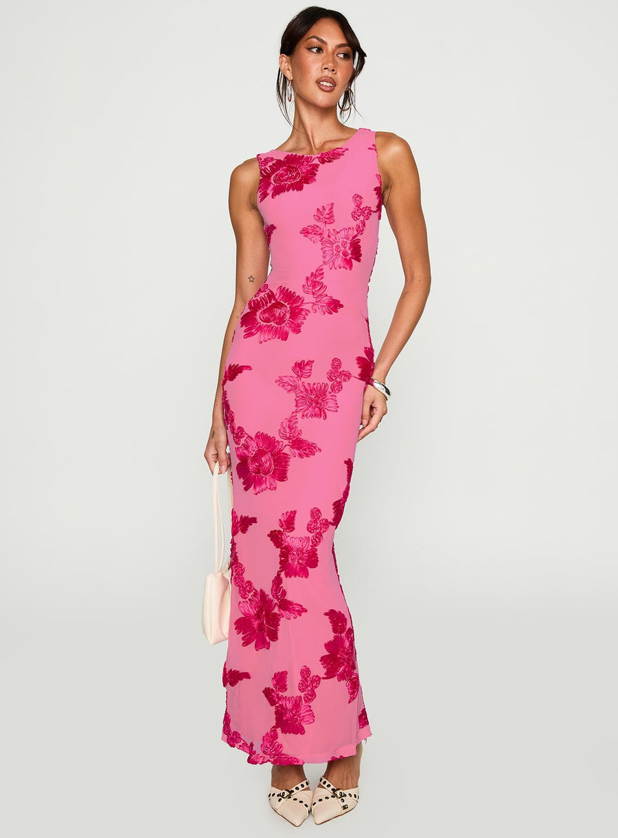 Fionna Floral Maxi Dress Pink · photo 2