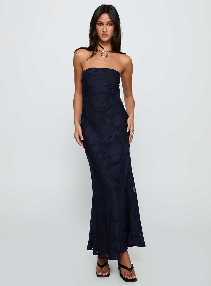 Haley Maxi Dress Navy · photo 2