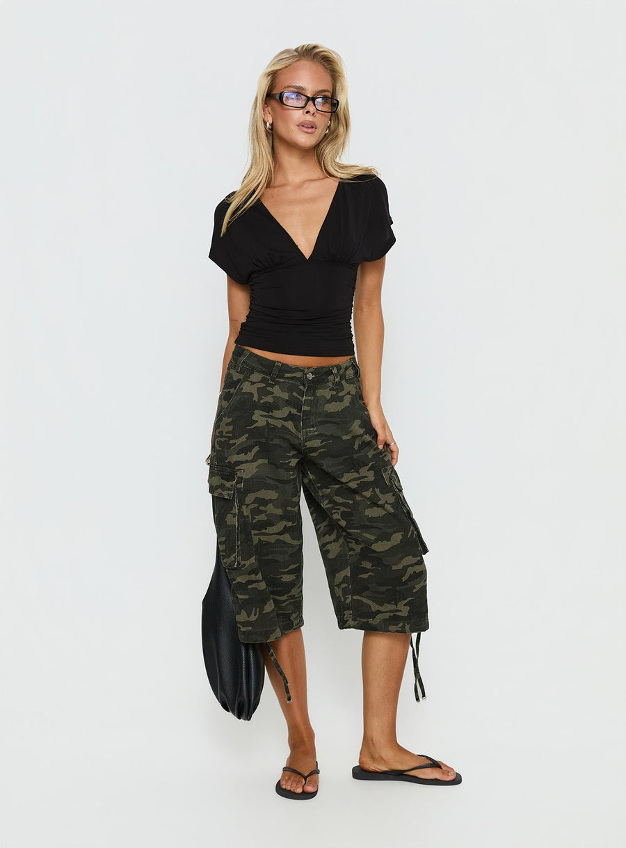 Hudsen Longline Cargo Shorts Camo · photo 4
