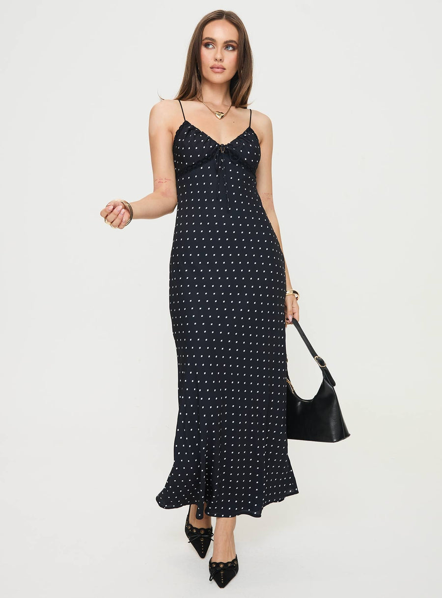 Emily Maxi Dress Black Polka Dot · photo 3