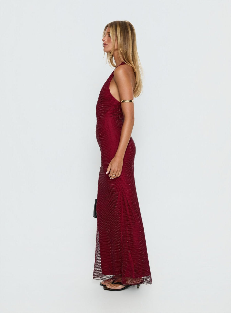 Earls Halter Maxi Dress Red · photo 3